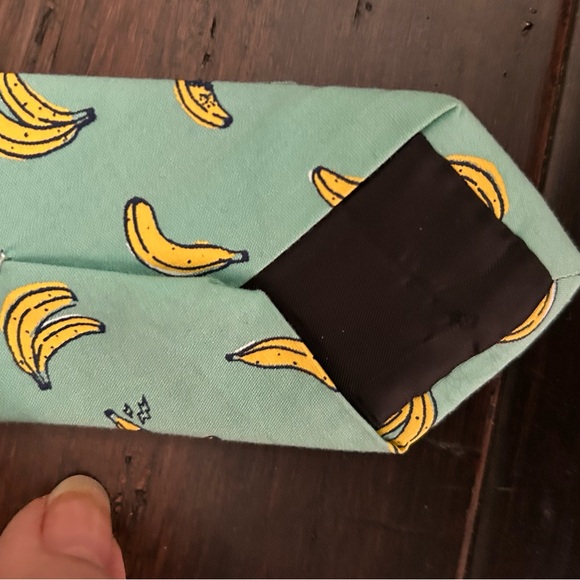 Old Navy aqua banana necktie - Picture 3 of 5